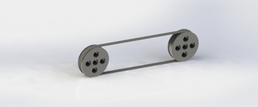 皮带和滑轮驱动--sw三维 3d模型设计图缩略图